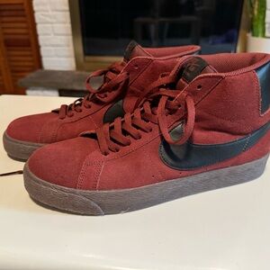 Nike SB Zoom Blazer Mid Skate Shoes Men's Size 10.5 Brown Black
